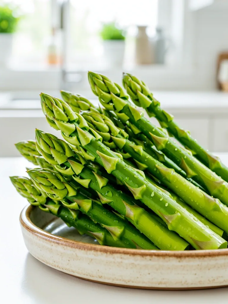 Fresh seasonal asparagus